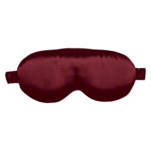 Claret 3D Contour silk eye mask, front