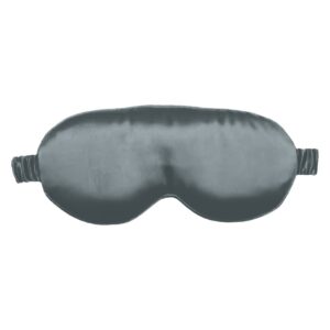 Grey Blue 3D Contour silk eye mask, front