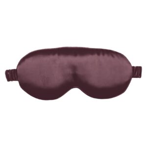 Grey Purple 3D Contour silk eye mask, front
